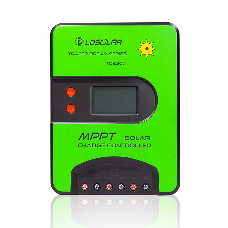 Ldsolar 40a 12v 24v for lifepo4 battery mppt solar charge controller