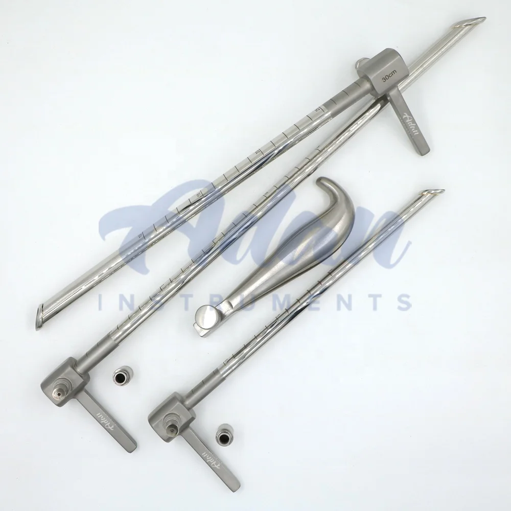 2023 Customized Fiber Optic Stainless Steel Esophagoscopes Instruments Kit with Handle - Special ENT Instruments Kit