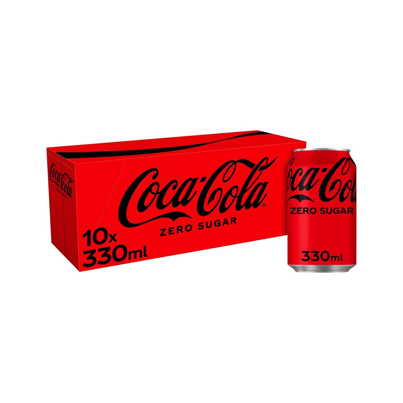 Coca Cola Zero No Sugar Can 330ml x 24 Can Carton Pack Coca-cola Coke Soft Drink