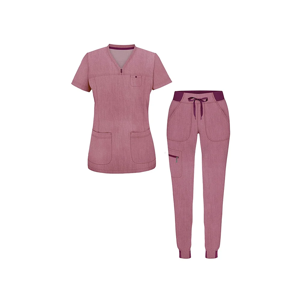 Best Quality Doctors and Nurses Female Scrub Nursing Uniform Sets Medical Scrub Hospital