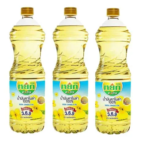 100% Canola  Oil 1 Liter Size help the body produce low density and Delicious product from Thailand