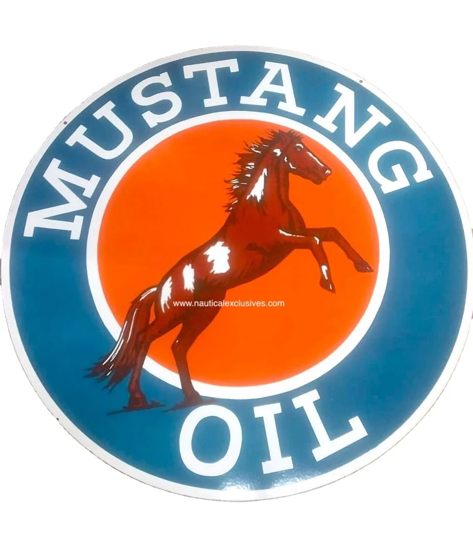 Mustang Texaco бензин-витрес эмаль металл Ремесла винтажные знаки производитель и экспортер