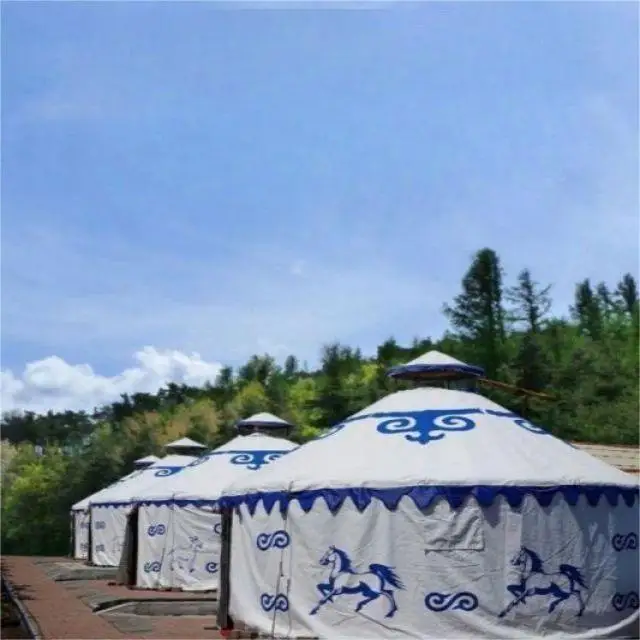 5m waterproof luxury mongolian yurt hotel tent