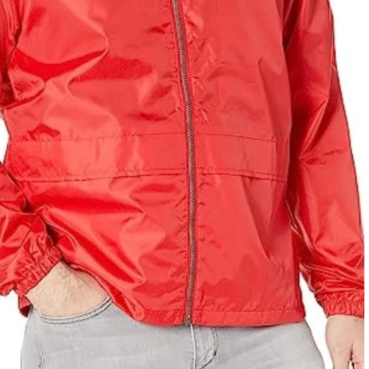 Custom Size Hooded Windbreaker Jacket Polyester Shell Breathable Outdoor Man Spring Jacket windproof rain jacket