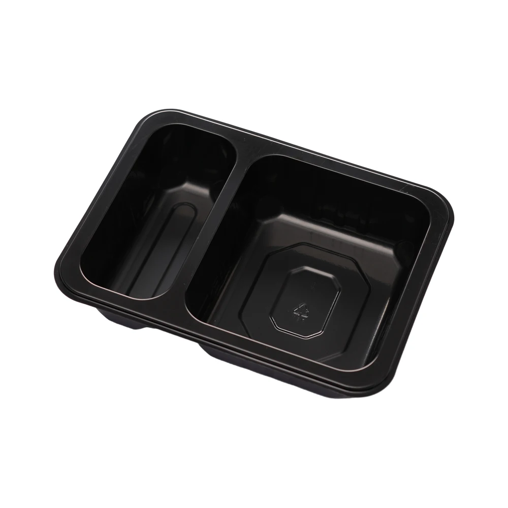 HSQY 2023 best sales oval CPET tray rectangular CPET bakery food tray black CPET disposable plastic food container