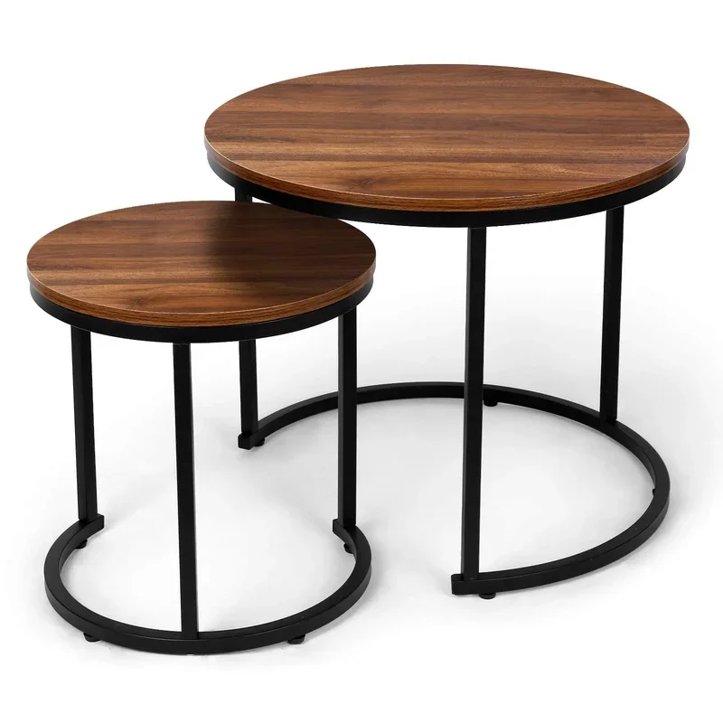 High Quality Indian Solid Wood Round Shape Coffee Table For Living Room Furniture Use Best Tea Table for Cafe