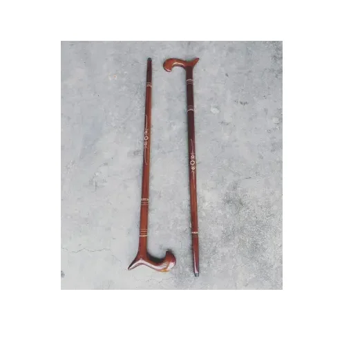 Natural wood walking stick Snake Head Handle Walking Stick Hiking Camping Designer Collectible Walking India handicraft