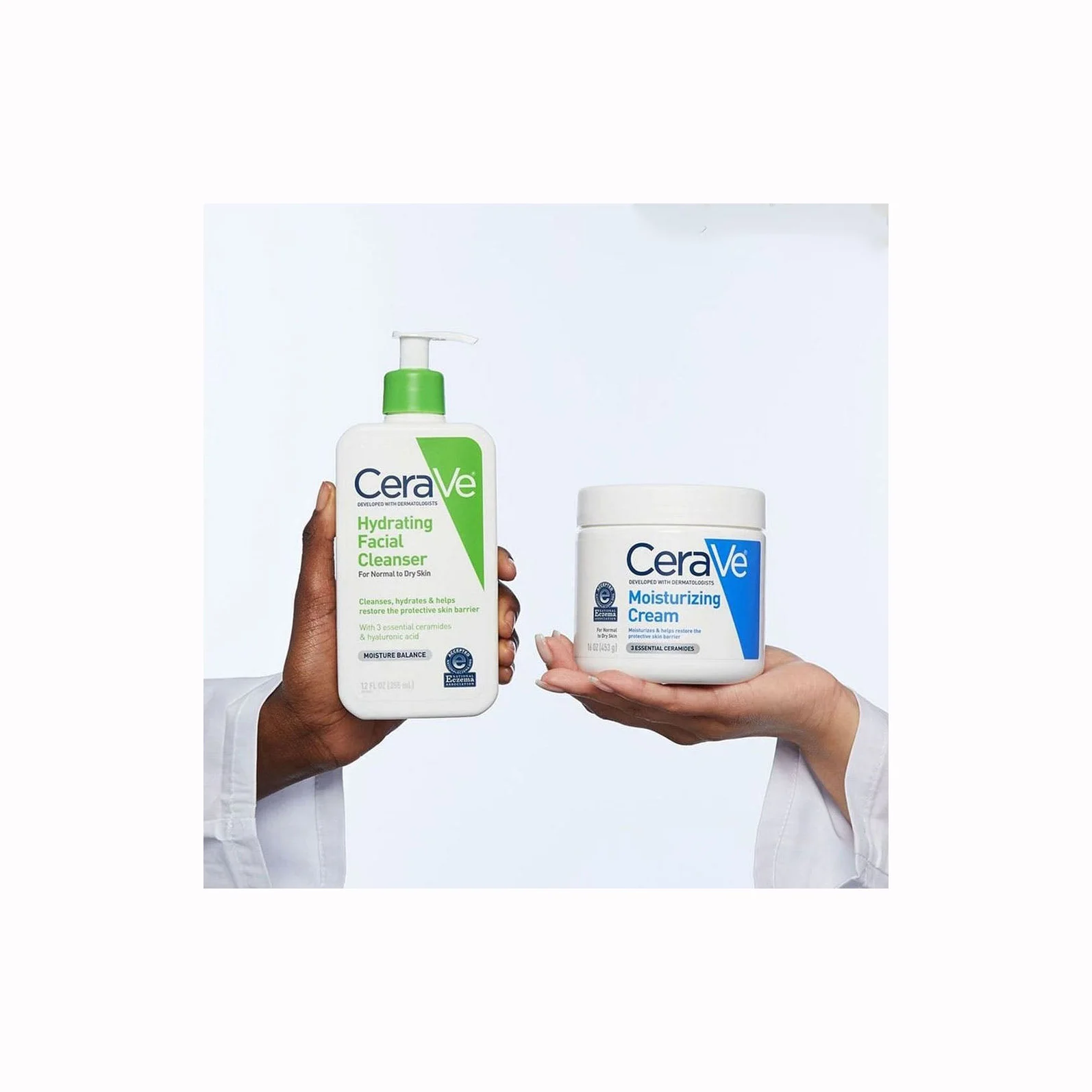 CeraVe Organic Daily Use Moisturizing Cream Facial Cleanser Body Lotion with Whitening Foam Lightening Dry Skin OBM Free Sample