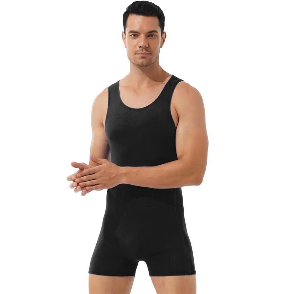 Mens One-piece Wrestling Singlet In Low Price Top Quality Men Wrestling Singlet