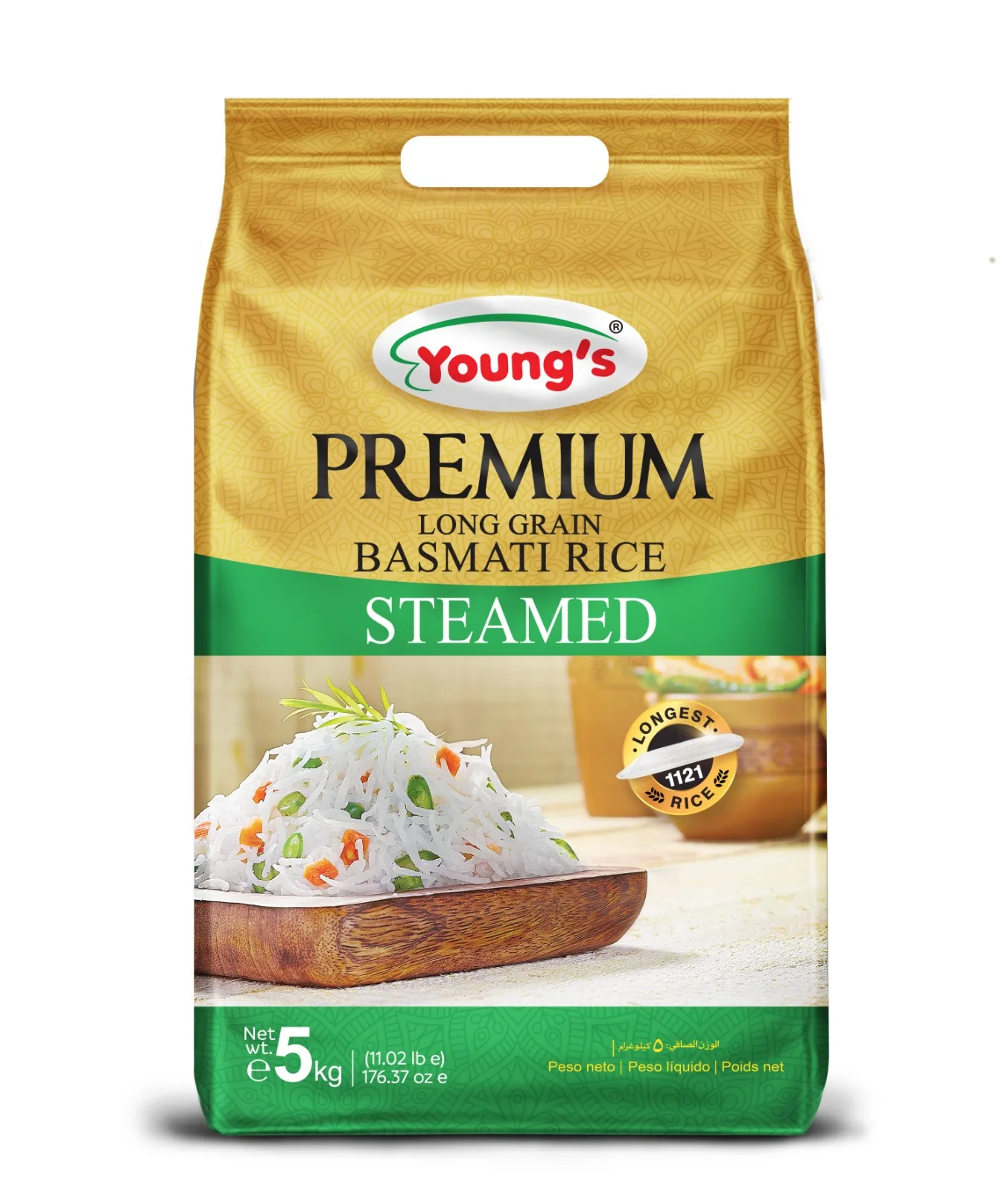 1121 Extra Long Grain Steam Basmati Rice  Good Price Export Purchase High Protein Customize White Rice Export Quality