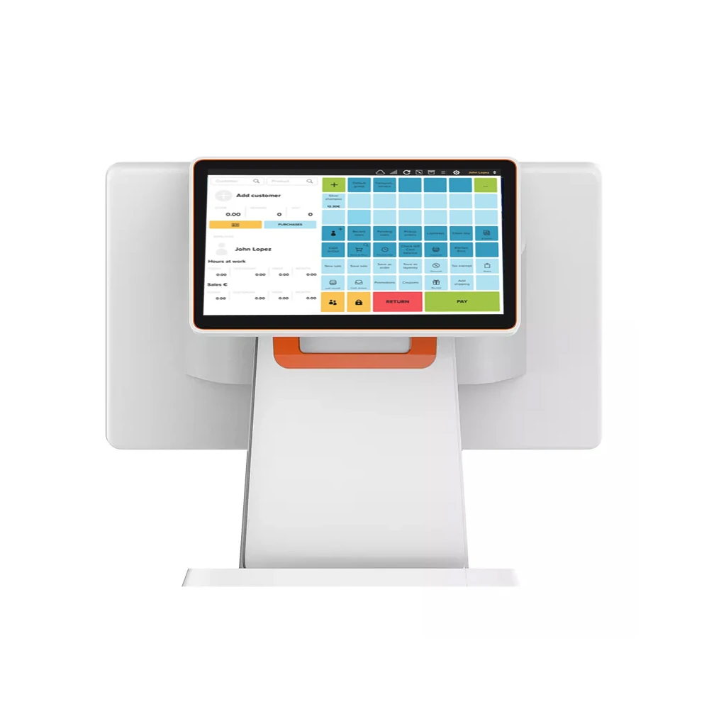 All In One Cash Register Android Screen Terminal Restaurant Pos Systems 15.6-inch Pos Software Machine Touch System