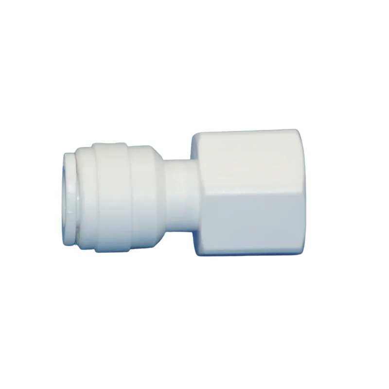 Female Adaptor Manual White Plastic Water Filter Parts PVC and Ceramic Blue Filter Cartridge