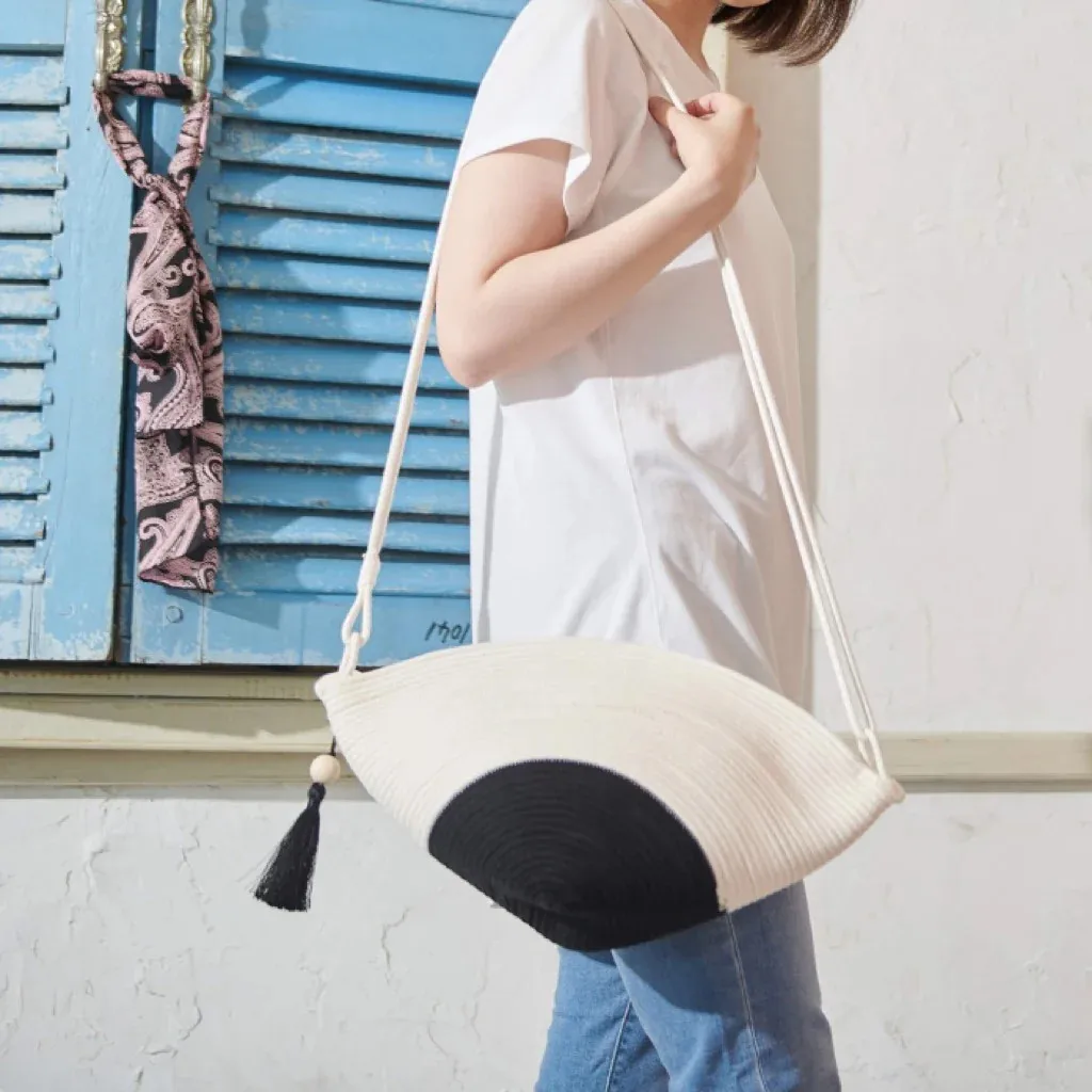 Hot trend and new design 2024 sling bag handmade from cotton rope basket material best seller and cheapest price from Vietnam
