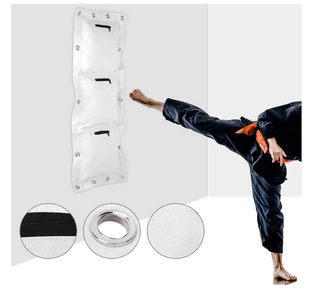 JIKE sports Wing Chun Wall Target, Wing Chun Wall Canvas Punch Empty Sandbag Target with Zipper for Boxing Muay Thai Sanda