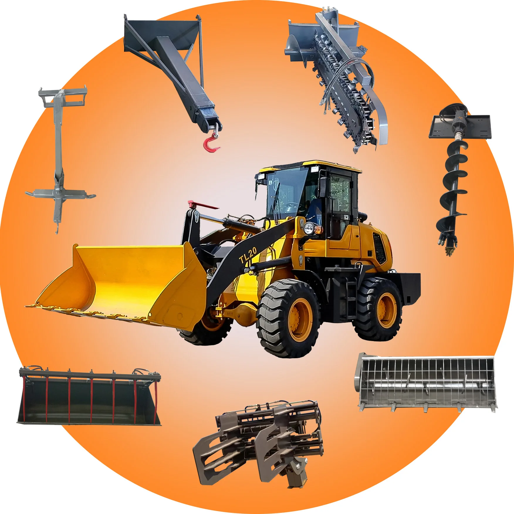 High Quality Used TL20 Wheeled Loader 4WD Front Loader Design featuring Engine Pump Gearbox PLC-Core Components Includes Bucket