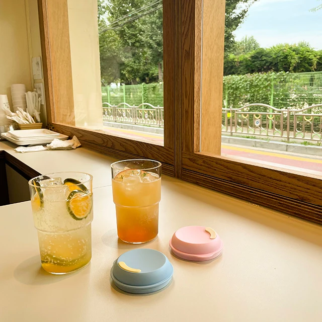 [Made in Korea] Plastic Hot/Cold Reusable Cup with Lid - 500ml (17oz)