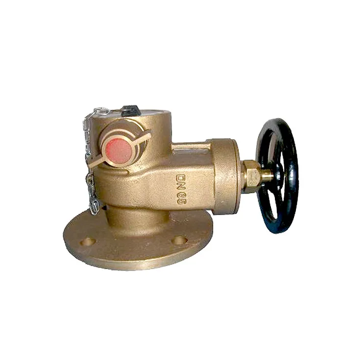 New type top sale fire hydrant valve for flange landing hose reel 1 and 1.5 in brass