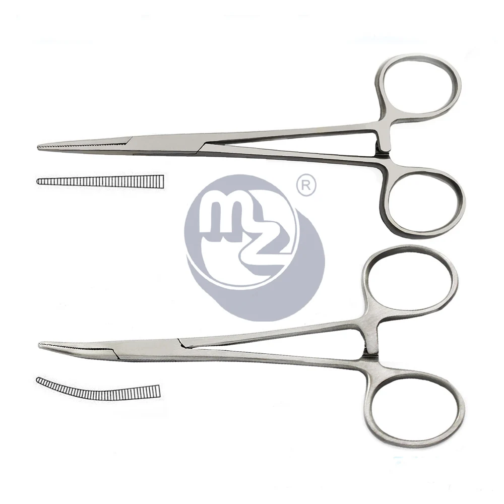New Hot Selling Disposable Hemostatic Forceps Gynecological Curved Straight Tweezers Three Types Pakistan Made