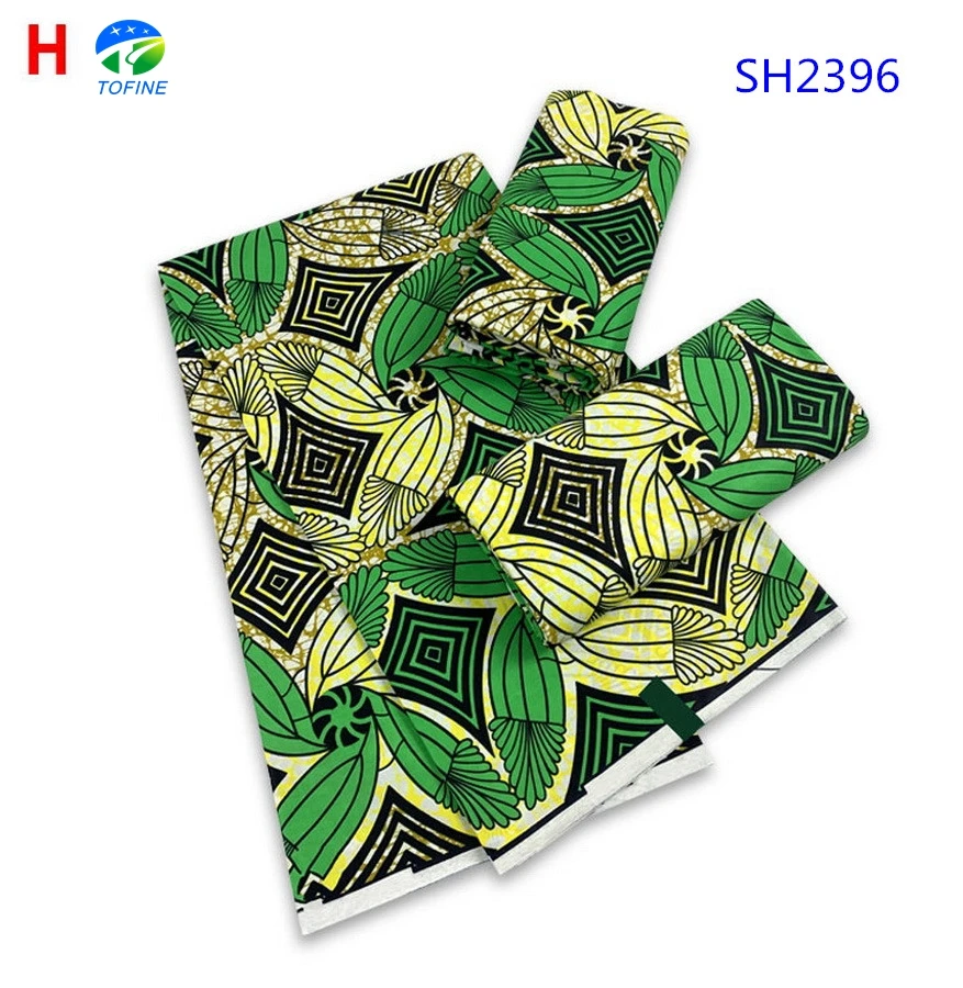 Latest african wax fabric colorful pattern ankara wax print super soft cotton fabric for party