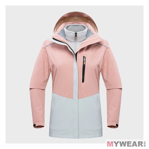 custom men waterproof knit jacket man outerwear snow white zips coats wear in office or casual life