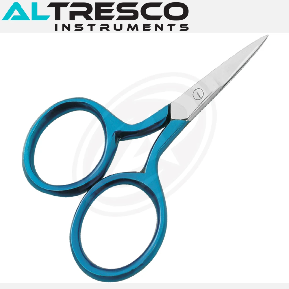 Adjustable Beauty Economy Scissors (Arrow Point) Stainless Steel Large Finger Rings TC Blades (Cushion Handle)