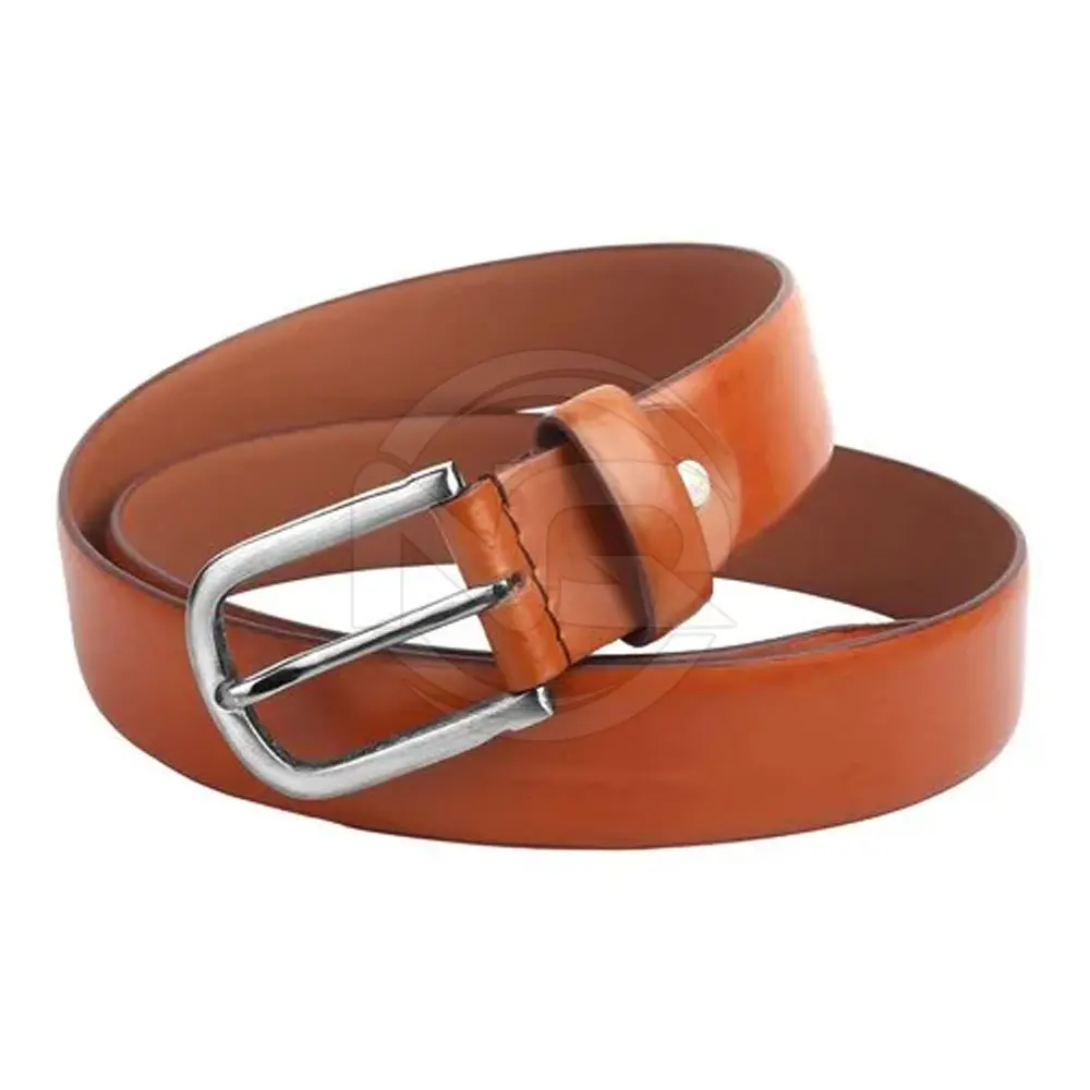 Direct Factory Good Quality Brown Colored Pure Cow Hide Leather Belts For Men Whole Sale Rate 2024 Leather Belts For Men