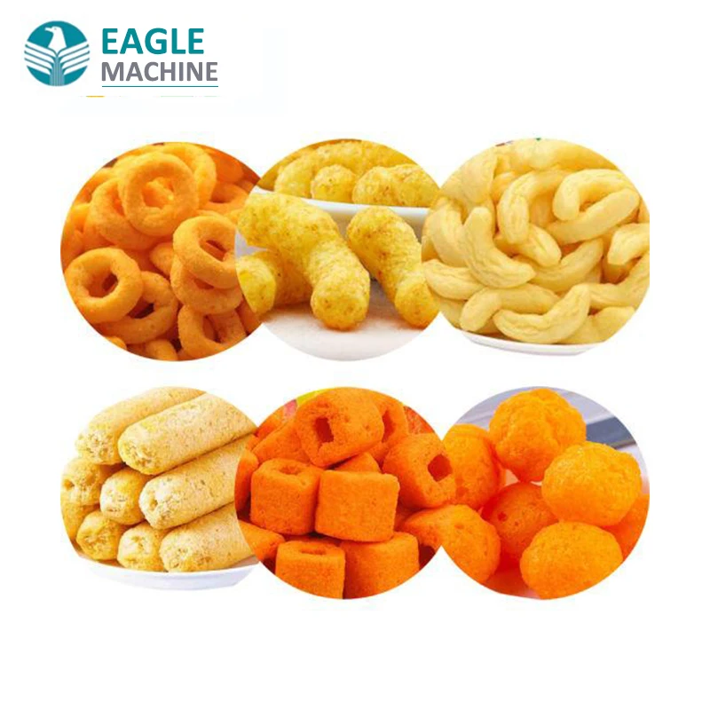 extrusion corn puffs/pop corn snack  human food production line making machine