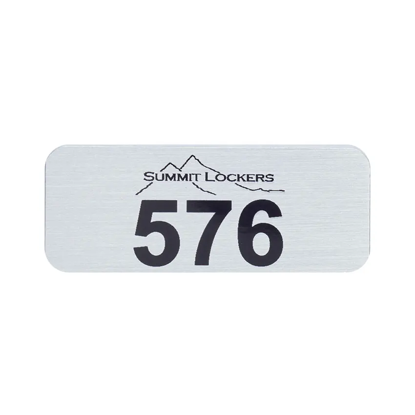 custom metal hotel room number adhesive plate table number sticker locker number tag