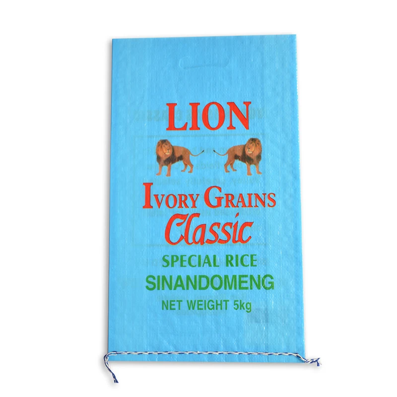 5 кг 10 кг БОПП ламинированный плетеный мешок для риса мешок с D ручкой для упаковки зерна, кукурузы, бобов, муки, корма