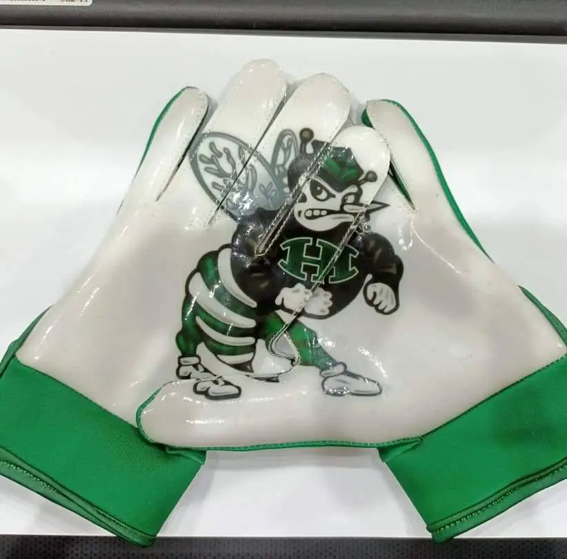 American football gloves Manufacturer Silicone Palm Football Receiver Gloves Custom Ultra-Stick Sports Youth and Adult American