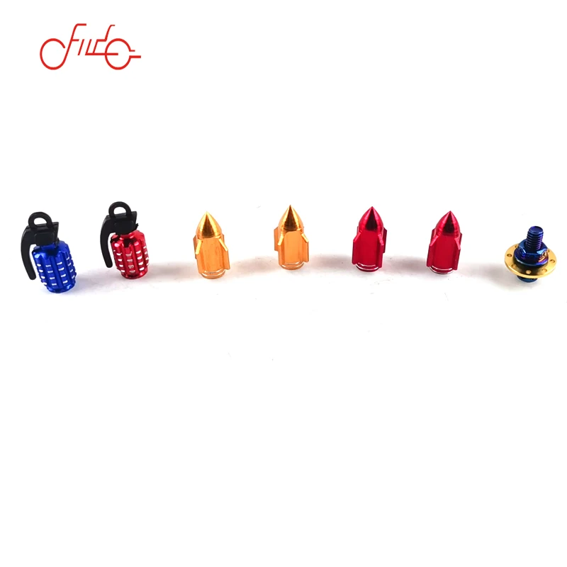 Wholesale Universal Retrofitting Motorcycle Aluminum Rocket Shape Truck Air Port Cover Tire Rim Valve Wheel Stem Caps