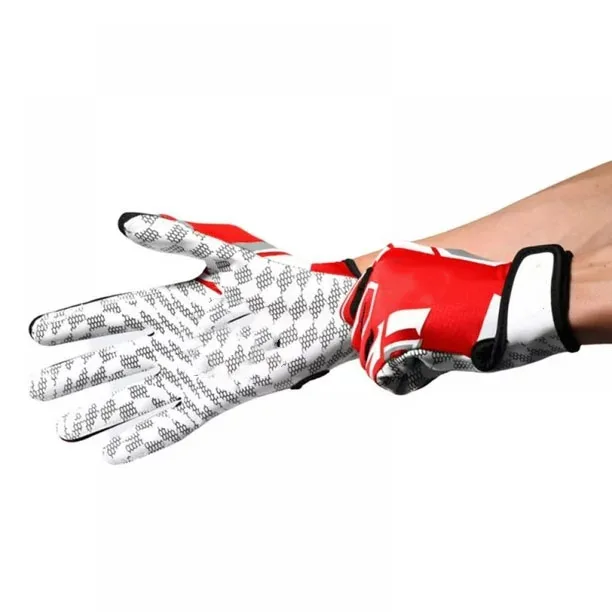 Оптовая цена, пользовательские печатные американские футбольные перчатки, лучший захват, американские перчатки, супер липкий индивидуальный дизайн