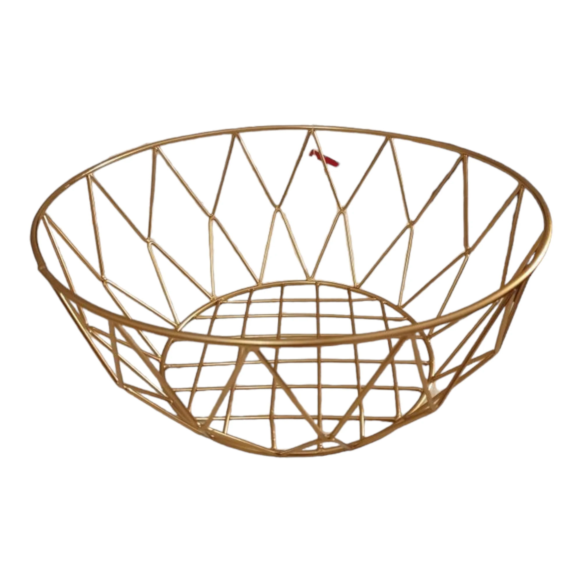 Luxury Fruits and Vegetables Bowl Tableware Multipurpose Metal Stackable Countertop Basket Storage Organiser