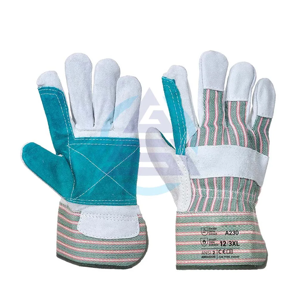 Двойная ладонь Риггер сверхпрочные ручные перчатки защита безопасности рабочая одежда оптовая продажа Низкая минимальная цена