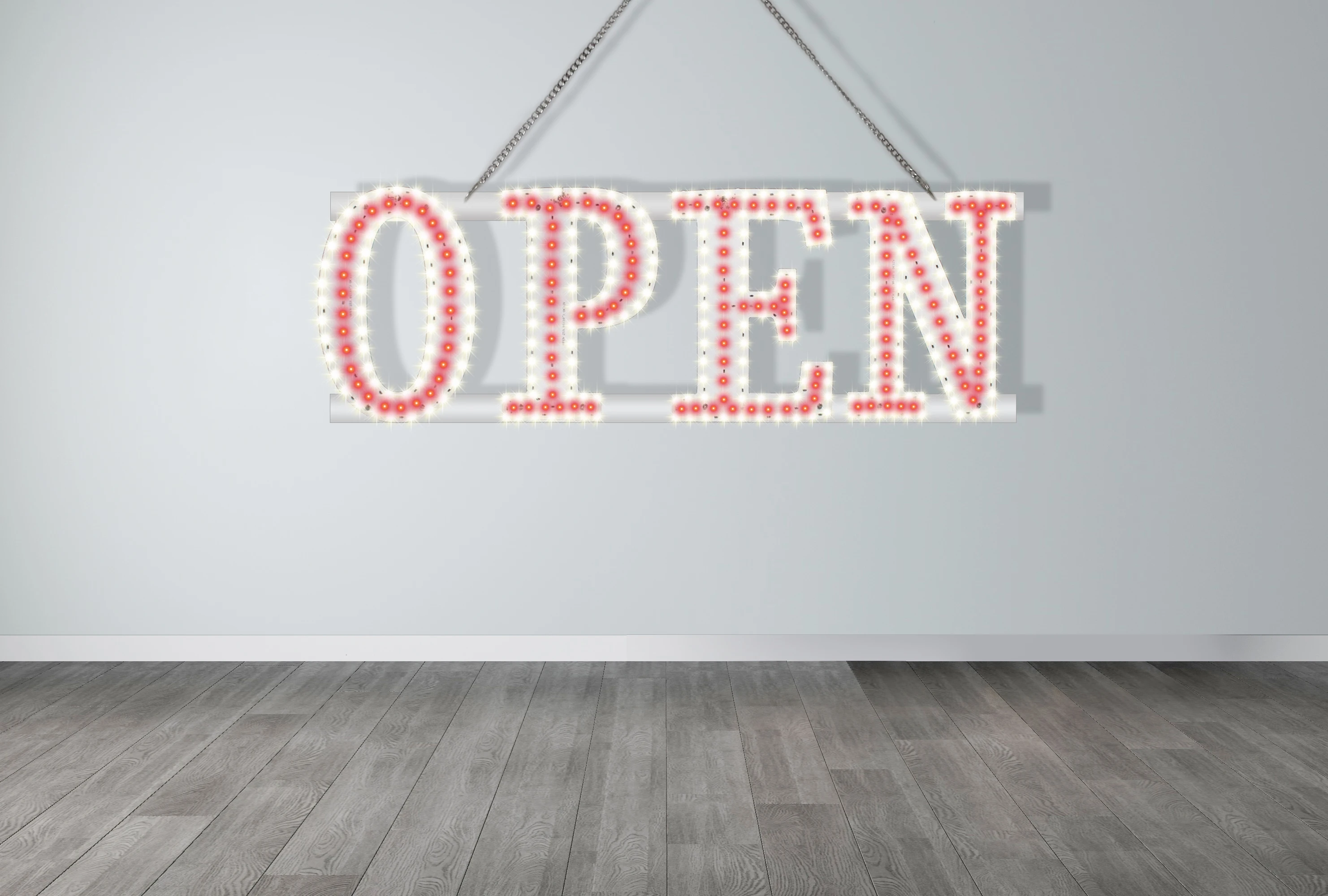 Bond Custom Smoke Shop LED Sign Single or Double Side Ultrathin Electronic Open Sign for Hookah Shop Store Decoration