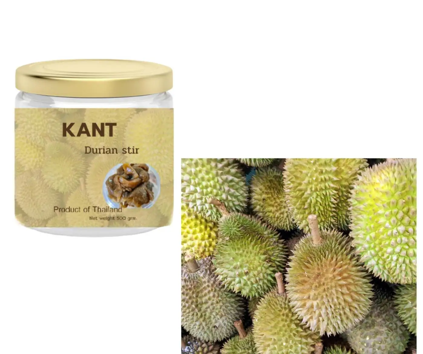 KANT Durian Stir Premium Quality From Thailand Export Grade Food Kancheewalanad company limited