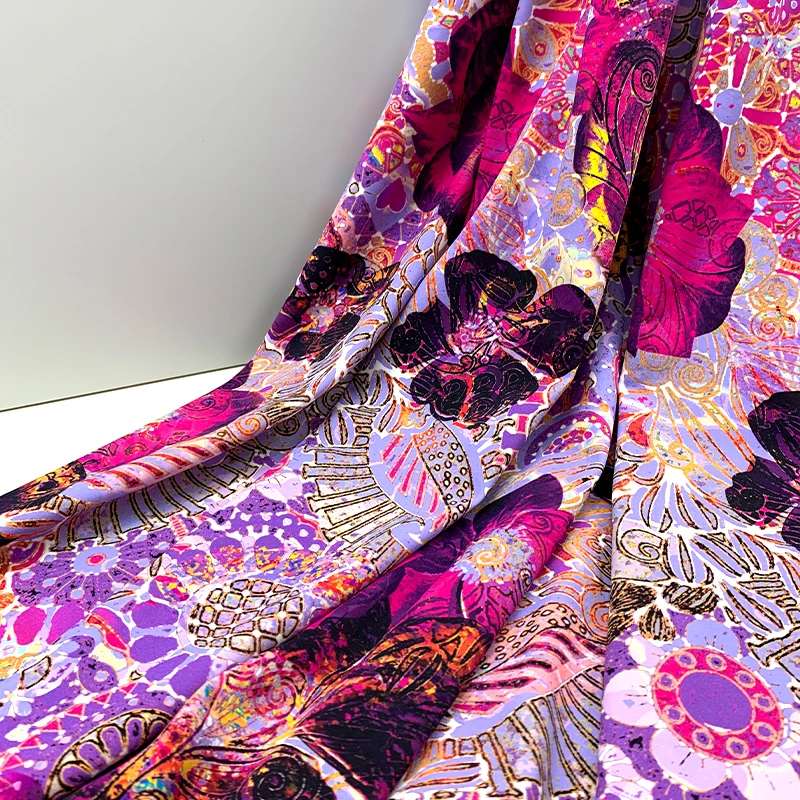 digital swimwear biflex spandex polyamides tropical printed fabric