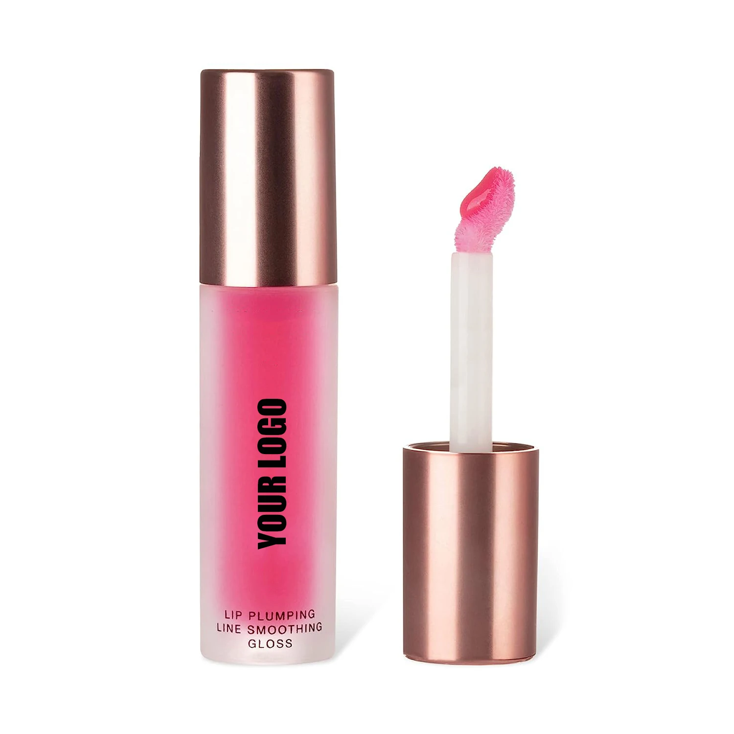 Профессиональный Индивидуальный бренд Vegan hrude Free Paraben Pink Nude красный коричневый зеленый блестящий блеск для губ