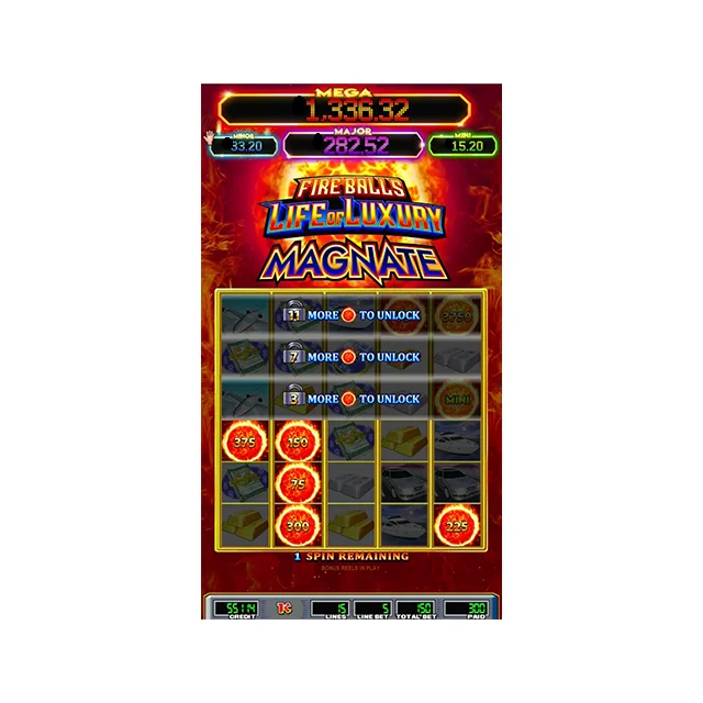 Vertical fire ball lol magnate 2 in 1 coin game machine WMS550 POG game board factory