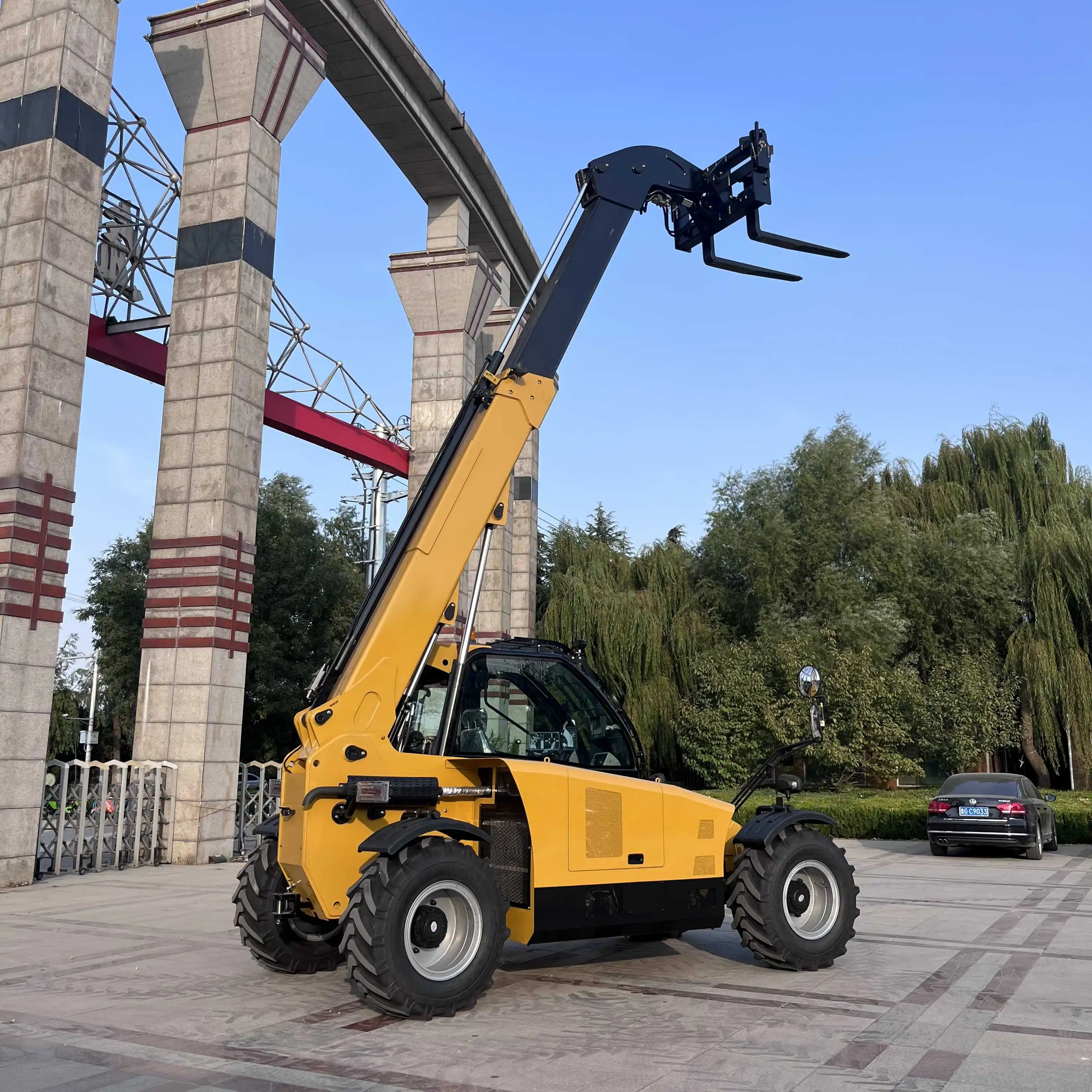 Compact telehandler 3ton small mini telescopic telehandler forklift with epa engine ce high quality low price