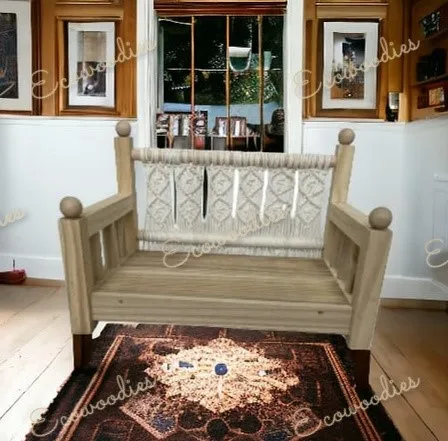 Classic Antique Handmade Natural Bamboo  Newborn Photo Prop Solid Wood Home Arm Chair For Kids Newborn Studio Props