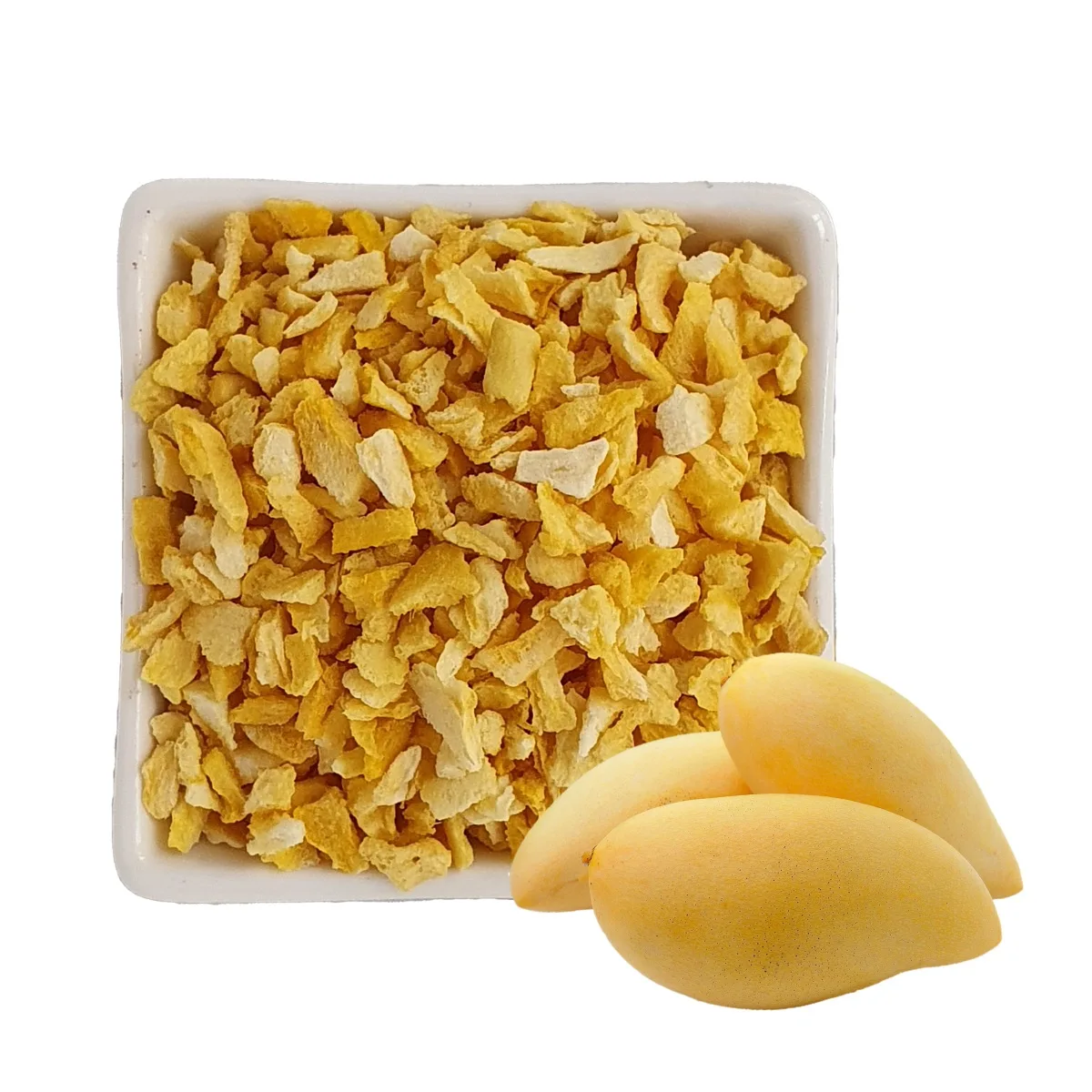 Top Sales Cheapest Price Malaysia 2.5kg Weight Bulk Packaging Natural Sweet Crush Mango Flavor Freeze Dried Ingredient
