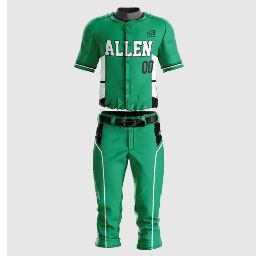 Custom made you own design sublimation digital print stitched baseball uniform team jersey