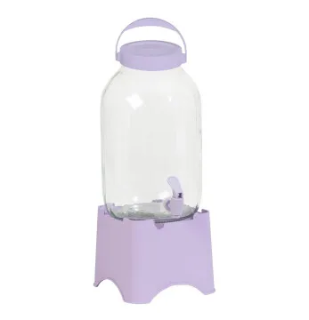 wholesale hot sales high quality new glass jar with tap with stand from turkey