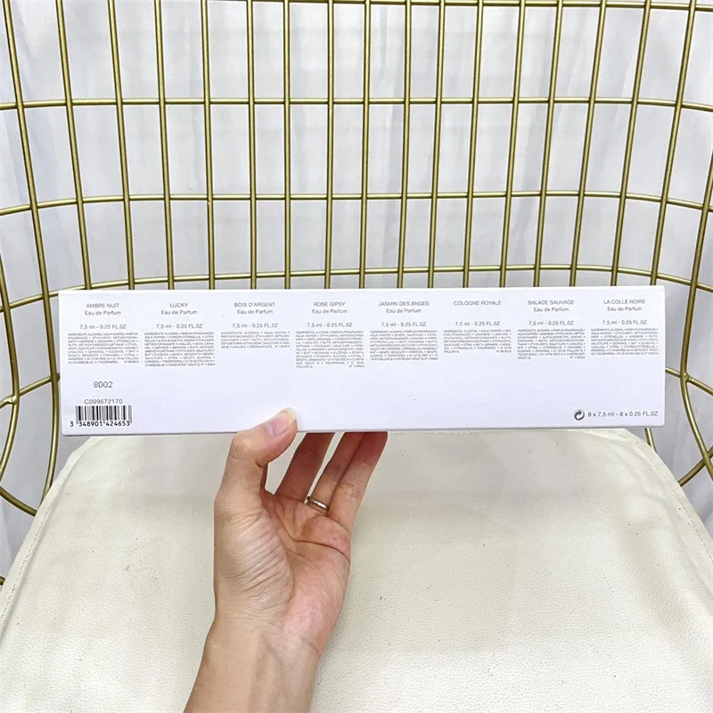 Hot Selling 8 Types Women Man Perfume 7.5Ml Eau De Parfum Long Time Lasting Smell Fragrance Bodyworks Perfume Lady Parfum Gifts