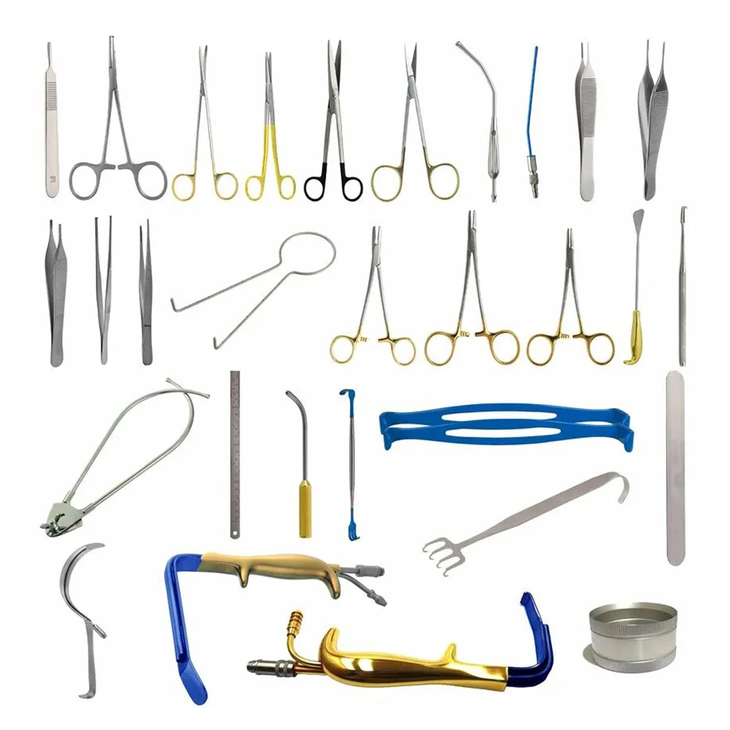 Tebbetts Breast Augmentation Plastic Surgery Set 38 pcs Breast Augmentation Surgery Set Breast Surgery Instruments by Vaslcare