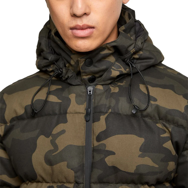 Superior Quality New Arrival Adjustable Camouflage Camo Price puffer jacket Factory Direct wholesale Puffer jacket for men