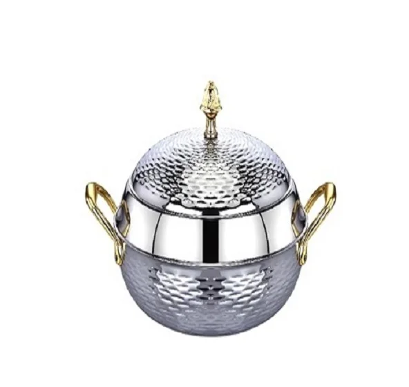Metal Decor Hotpot Decorative Serving Tableware Food Server Good Quality Pot Metal Hotpot