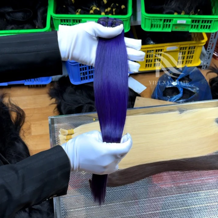 Trending Vietnamese Top Quality Weft Hair Extensions Real Human Hair Remy Wholesale Virgin Cuticle Hair Double Drawn Best