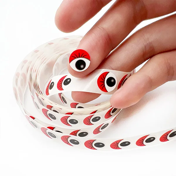 10mm Craft Eye Stickers With Eyelashes